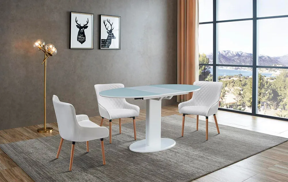 Стол обеденный Q-Home Мостолес, 120-160 см, раздвижной, DT-GLS-B2396-120/160 Стол обеденный Q-Home Мостолес, 120-160 см, раздвижной, DT-GLS-B2396-120/160