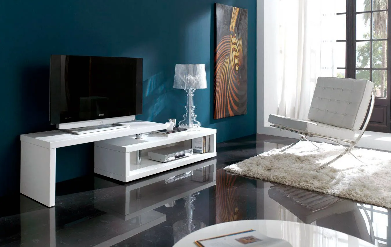 Тумба ТВ Q-Home Dupen, 141/200 см, белый лак, TV600 Тумба ТВ Q-Home Dupen, 141/200 см, белый лак, TV600