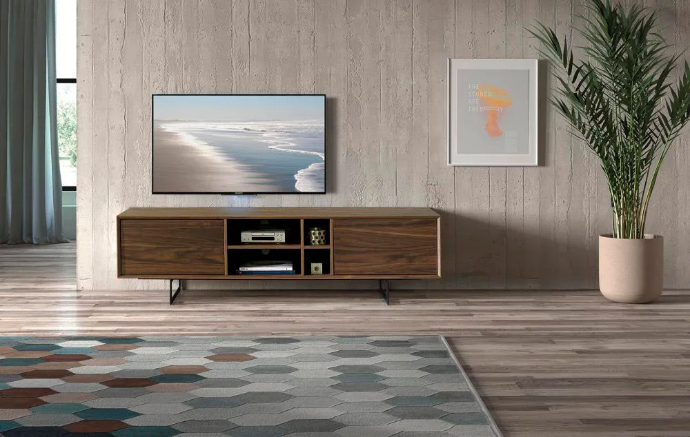 Тумба ТВ Q-Home Dupen, 180x42 см, Орех, TV131-WALNUT