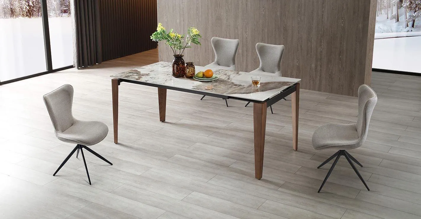 Стул Q-Home York, бежевый, ткань, вращающийся, FSC2332