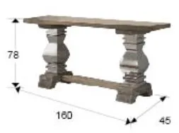 Размеры консоли Antica Schuller, арт. 591762 Размеры консоли Antica Schuller, арт. 591762