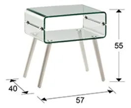 Размеры журнального стола Glass II Schuller, арт. 552933 Размеры журнального стола Glass II Schuller, арт. 552933
