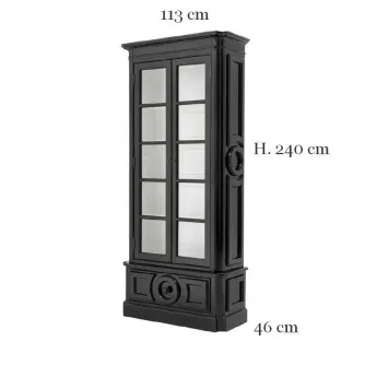 Витрина-шкаф Eichholtz Grand Royale black 109615, размеры