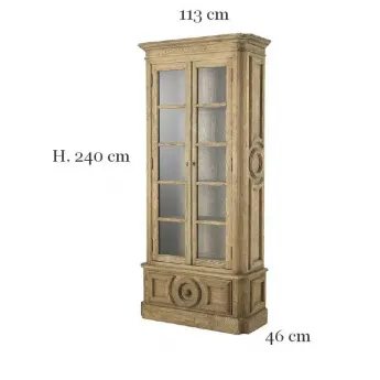 Витрина-шкаф Eichholtz Grand Royale smoked oak 109882, размеры