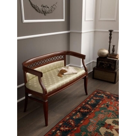 Диванчик Palazzo Ducale Ciliegio Prama by Bakokko, обивка экокожа, 71CI08DN