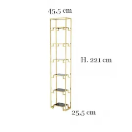 Стеллаж Eichholtz Berndorff Small золотой 111676, размеры