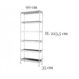 Стеллаж Eichholtz Calvin полированная сталь 111397