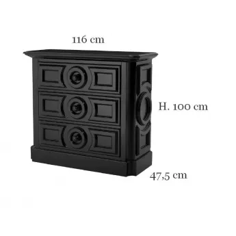 Комод Eichholtz Cambon черный 109617, размеры