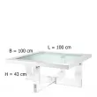 Журнальный стол Eichholtz Журнальный столик Horizon square 111407 - Фото 2