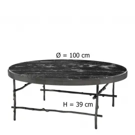 Журнальный стол Eichholtz Tomasso Диаметр 100 cm 111989