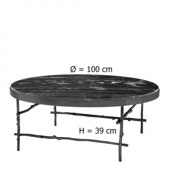 Журнальный стол Eichholtz Tomasso Диаметр 100 cm 111989