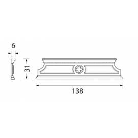 Надстройка на прилавок 3-дв прилавок Palazzo Ducale Laccato Prama