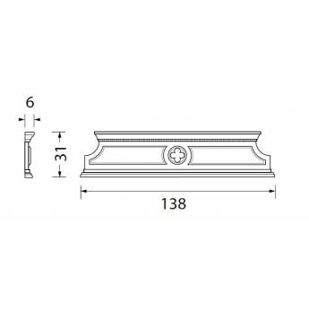 Накомодник декоративный Palazzo Ducale Laccato Prama 71BO10