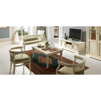 Диван с тканевой обивкой Palazzo Ducale Laccato Prama 71BO01DN