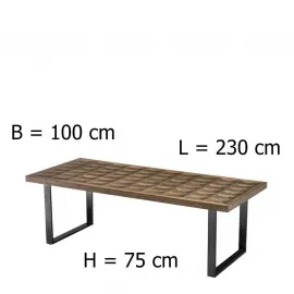Обеденный стол Eichholtz Gregorio 230 cm 112004