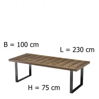 Обеденный стол Eichholtz Gregorio 230 cm 112004