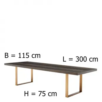 Обеденный стол Eichholtz Melchior 300 см 112320