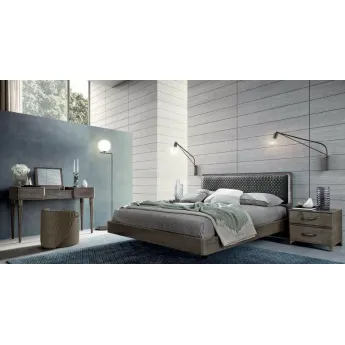 Кровать Camelgroup Maia 160x200, ткань MIRAGLIO COL. 205 FUMO