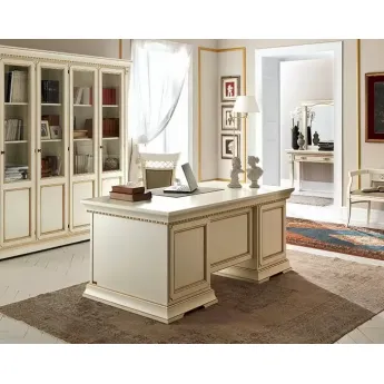 Письменный стол двухтумбовый Palazzo Ducale Laccato Prama 71BO02SR