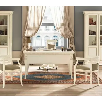 Письменный стол с 4-мя ящиками Palazzo Ducale Laccato Prama 71BO03SR