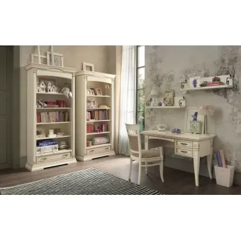 Письменный стол с 2-мя ящиками, правый Palazzo Ducale Laccato Prama 71BO04SR