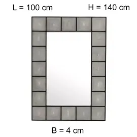 Зеркало  Eichholtz Shagreen 109587