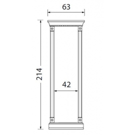 Стеновая панель 40 см Palazzo Ducale Ciliegio Prama