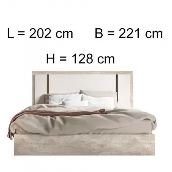 Кровать 180х213 Status Treviso Grey California Size, размеры