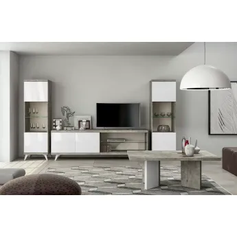 Витрина 1-дверная Status Treviso Grey