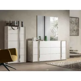 Комод высокий 5 ящиков Status Treviso Grey