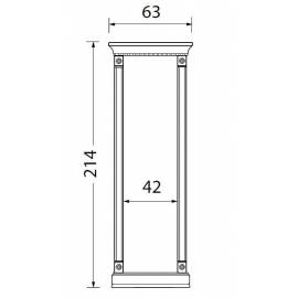 Комплект карнизов для стеновой панели 40 см Palazzo Ducale Laccato Prama