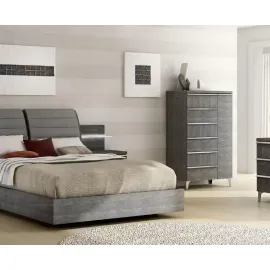 Комод высокий 5 ящиков Status Elite Grey