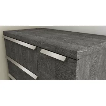 Комод высокий 5 ящиков Status Elite Grey