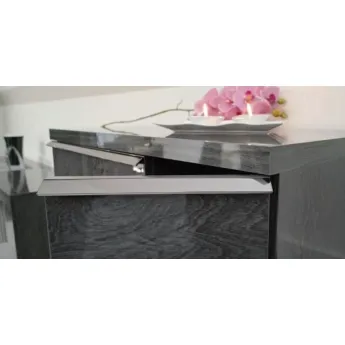 Комод высокий 5 ящиков Status Elite Grey