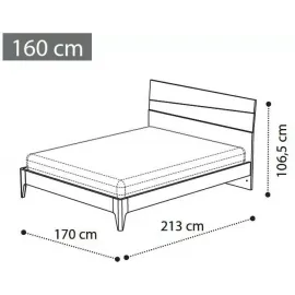Кровать Storm 160 см коллекции Storm Camelgroup