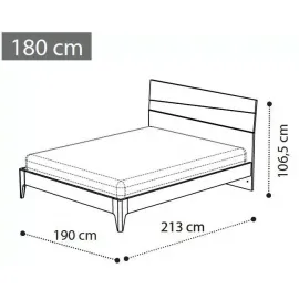 Кровать Storm 180 см коллекции Storm Camelgroup