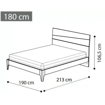 Кровать Storm 180 см коллекции Storm Camelgroup
