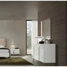 Комод 6 ящиков Status Sirio White