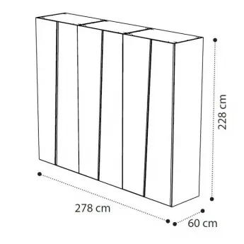 Шкаф 6-ти дверный Storm Camelgroup