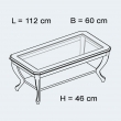 Стол журнальный 112х60 Panamar 635.112 - Фото 2