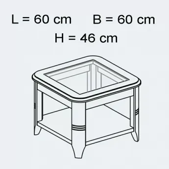Стол журнальный 60х60 Panamar 637.606