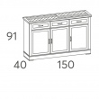 Комод Panamar 931.150 - Фото 2