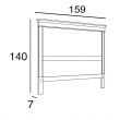 Изголовье кровати 135 см Panamar 810.135 - Фото 2