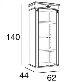 Шкаф книжный Panamar 827.001