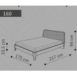 Кровать SATURNO 160 Camelgroup Tekno - Фото 2