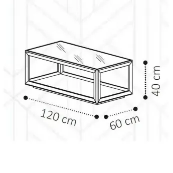 Столик кофейный 120х60 Camelgroup Elite