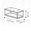 Столик кофейный 120х60 Camelgroup Elite - Фото 2