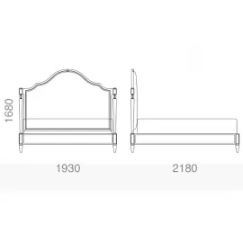 Кровать с решеткой 180х200 Fratelli Barri Mestre FB.BD.MES.2