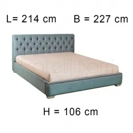 Кровать с решеткой 200х200 Fratelli Barri Mestre FB.BD.MES.660