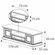 Тумба ТВ maxi Treviso Day Camelgroup 134PTV.01CI - Фото 3